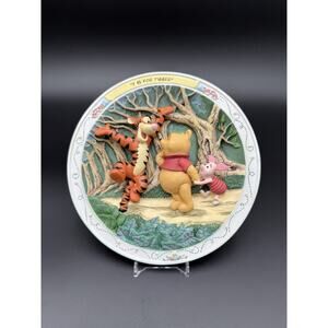 Vintage Disney Bradford Exchange Winnie the Pooh Plate T Is for Tigger 1995 COA